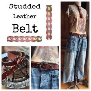 Belt Leather Studded
